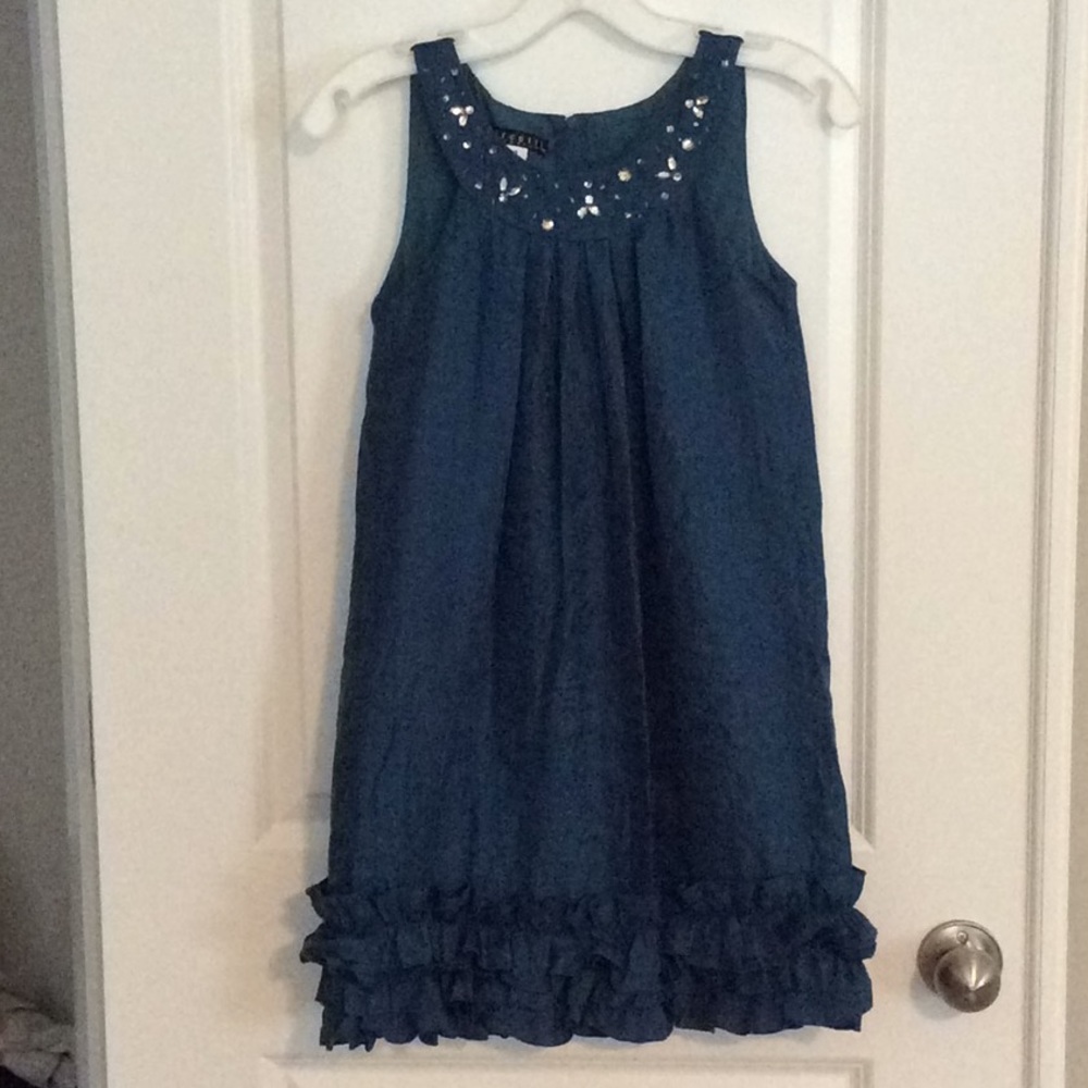 Girls Teal dress, size 12